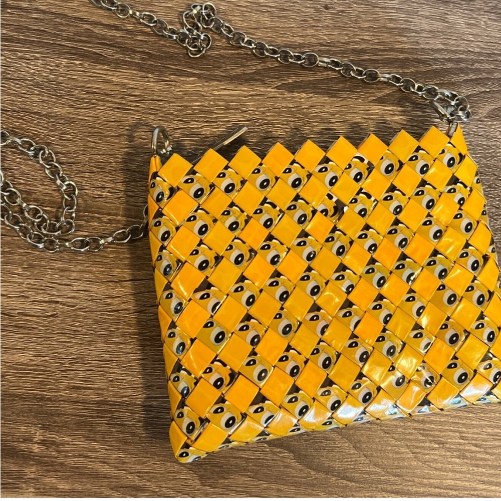 Mitz Woven CANDY WRAPPER PURSE Yellow M&M Halloween Costume Accessory